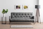 Atelier Del Sofa Renge - Sofá cama de 3 plazas Gris claro